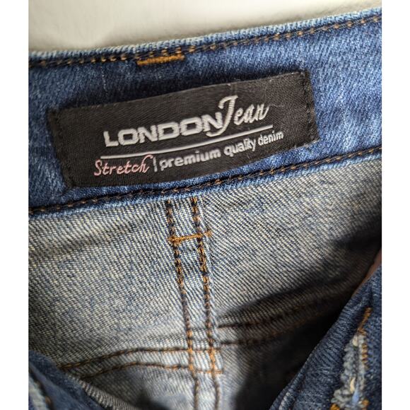 London Jeans Sz 2wmns button fly Waist 28" hip 37"Ins 29"Leg width 18" - Picture 4 of 10